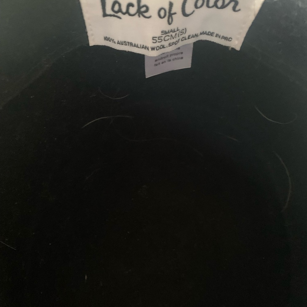 Lack of color black Sierra boater hat - Picture 2 of 3